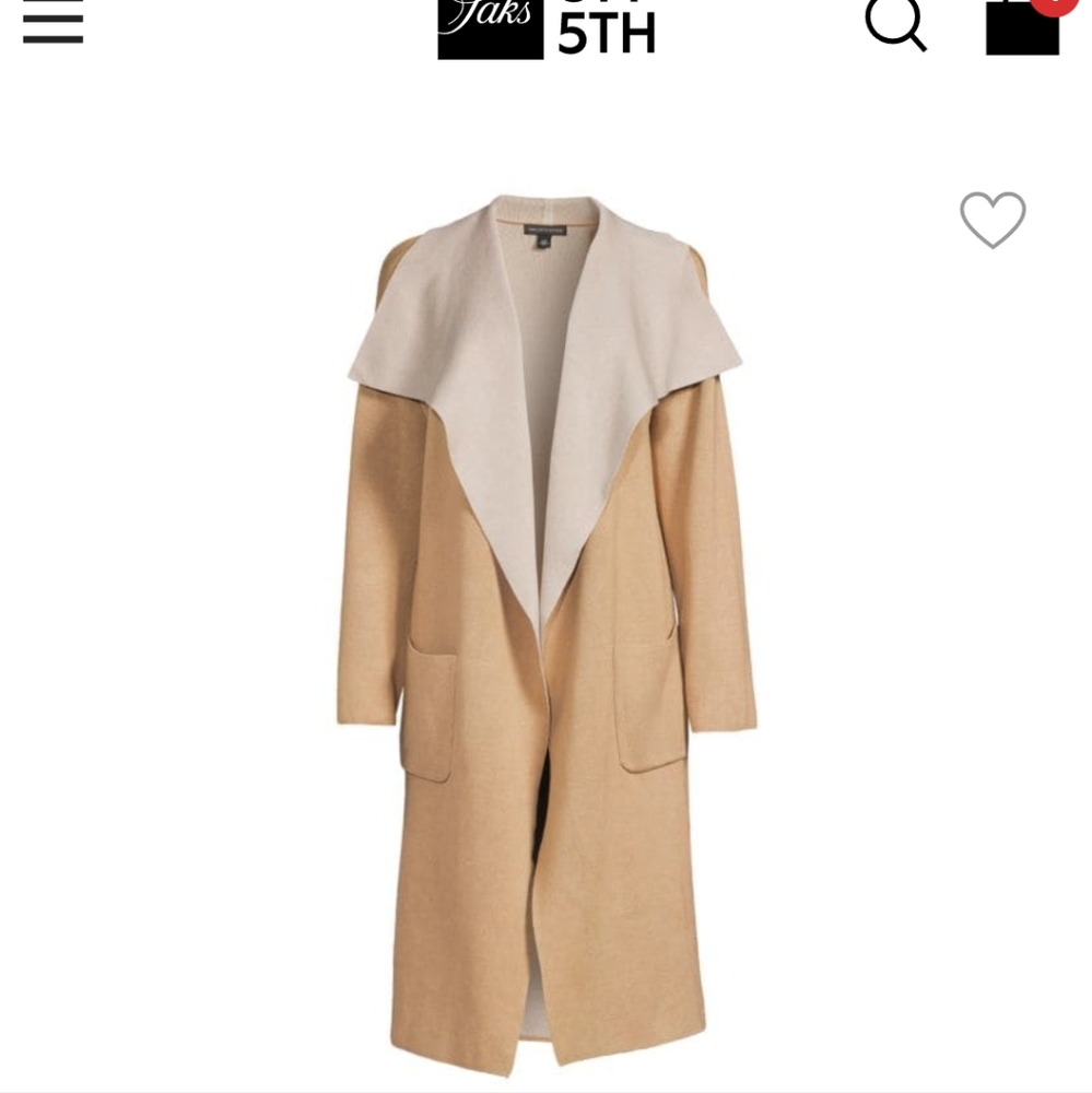 SOLD- Saks Fifth Ave Asymmetrical Cardigan